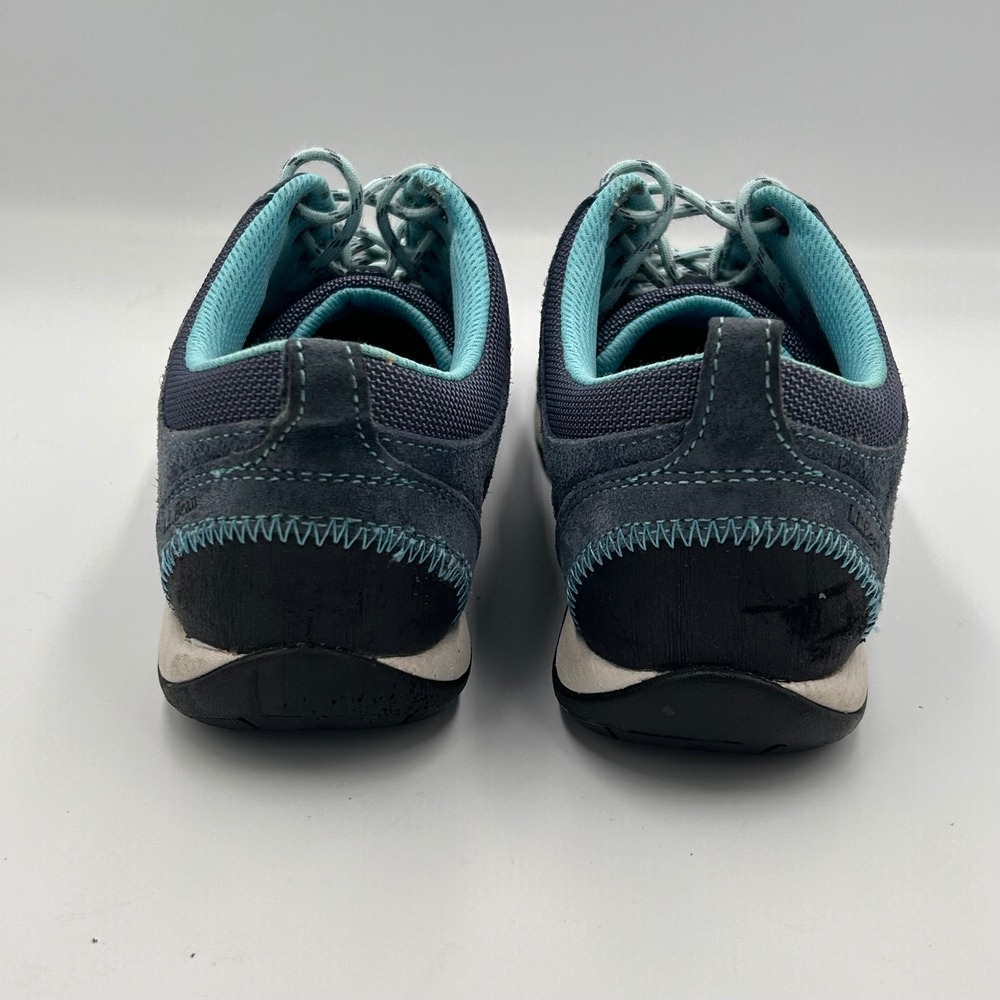 LL Bean Womens 7M Blue Suede Comfort Walking Shoes Athleisure Outdoor - Picture 5 of 10